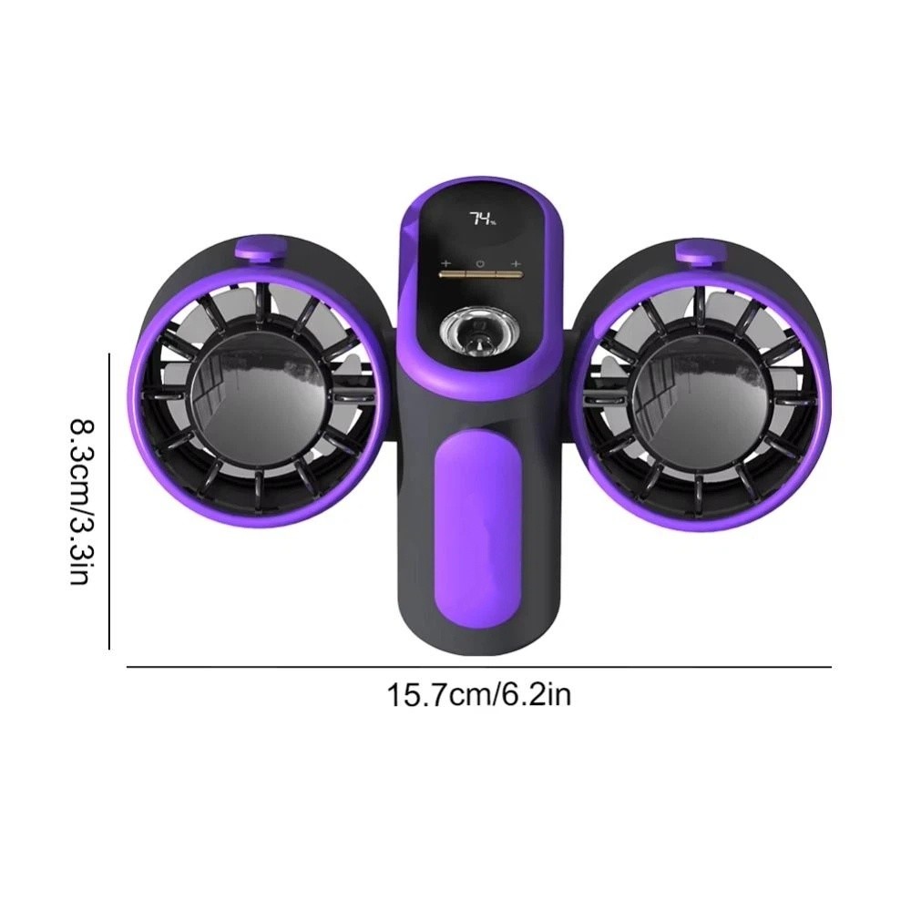 Cooling Fan Heavy Duty Turbo Waist Fan High Power High Airflow Dual-Head Fan Dual Turbo Head High Wind Portable Circulator Fan Home Use