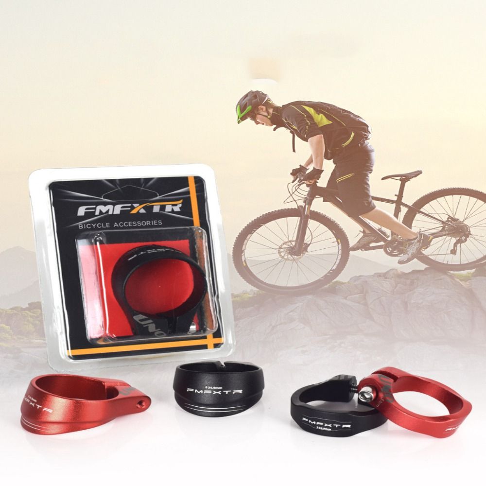 Replacement Fixed Seat Aluminum Alloy For Mountain Bike Road Bike 31.8/34.9mm Bike Seat Tube Clip Bicycle Seatpost Clamp Seat Tube Clamp Bike Saddle Seat Clamp