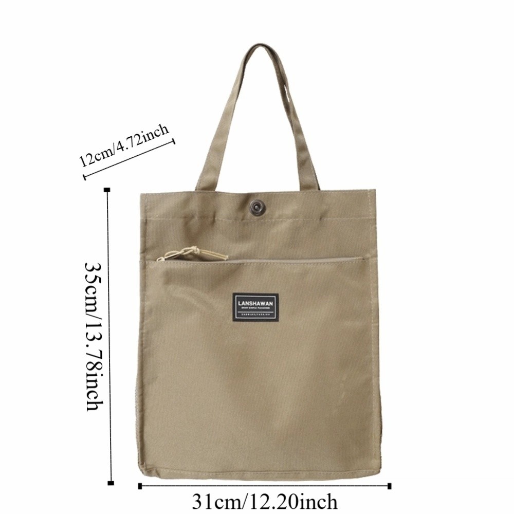 New Design Casual Male Commuting Tote Bag Large Capacity Waterproof Canvas Shoulder Bag Fashion Oxford Cloth Portable File Bag Outdoor