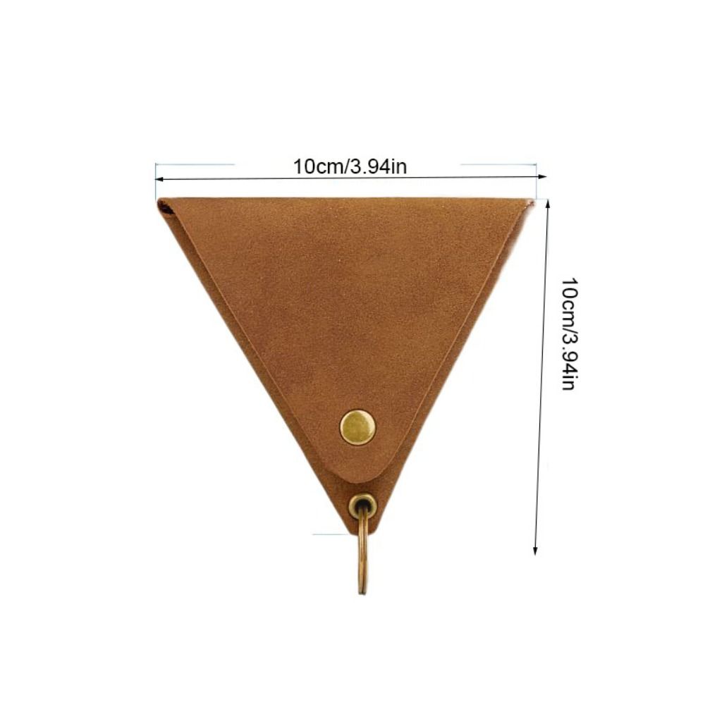 Retro PU Coin Purse Wallet Coin Purse Small Item Bag Solid Color Card Bag Card Storage Bag Outdoor