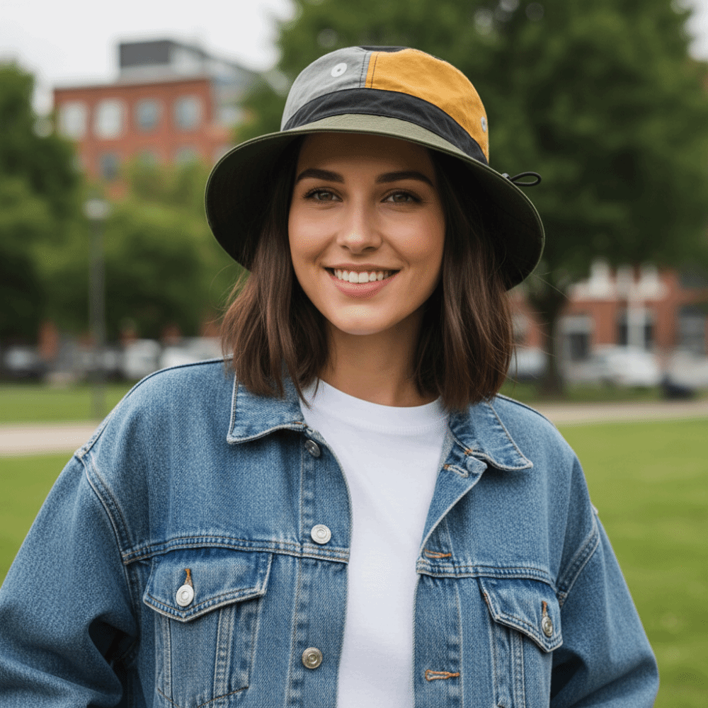New Breathable Quick-Dry Bucket Hat Folding Light Thin Fisherman Hat Anti-UV Patchwork Sun Protection Cap Summer