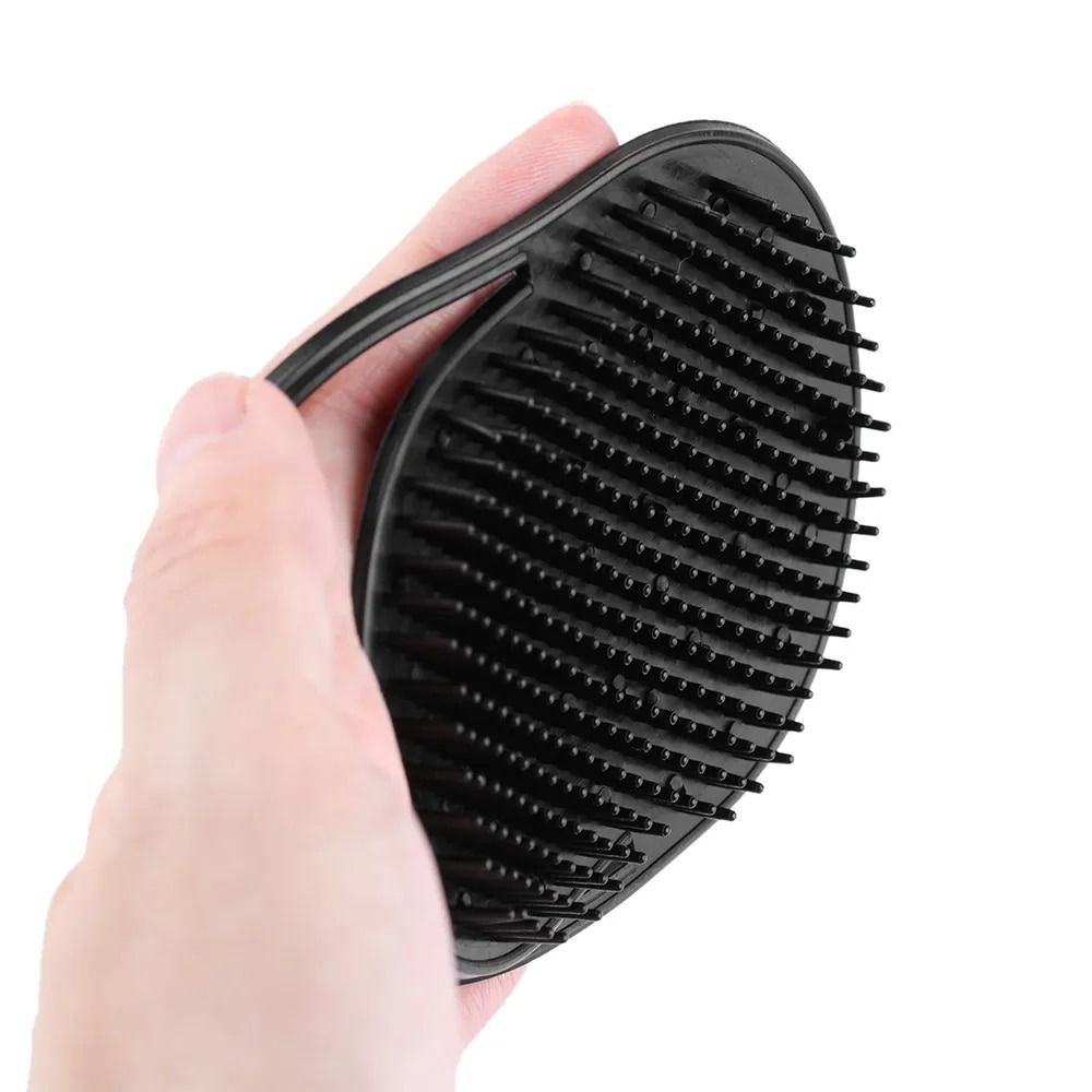 Beard Mustache Palm Tools Black Hair Comb Brush Hair Washing Plastic Massage Brush Portable Travel Pocket Shampoo Comb Men