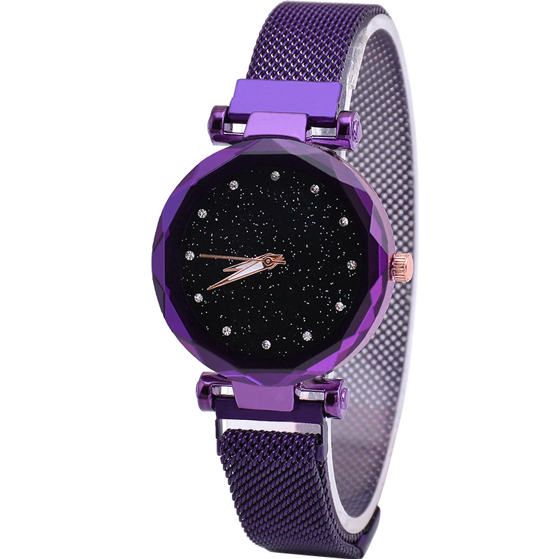 【Discount offer】Official Manufacturer's Magnetic Starry Sky Watch with Attractive Diamond-Embedded Strap for Women