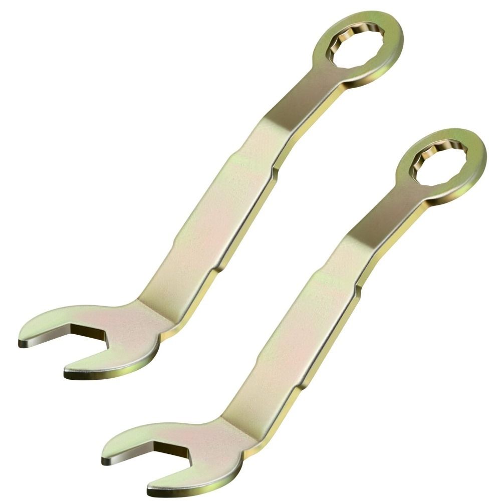2 Pcs Durable Carbon Steel Pivot Adjustment Wrench Open Wrench Portable Pocket Wrench 3/8 Inch Door Adjustment Tool Closet Door