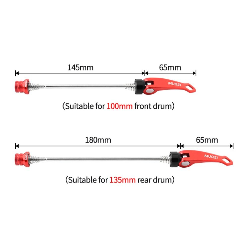 Pair Screw Front Wheel 100mm Bike Quick Release Lever Rear Wheel 130/135mm High Strength Bicycle Hub Lever Universal Wear-resistant Hub Quick Release Lever Mountain Bike Hub