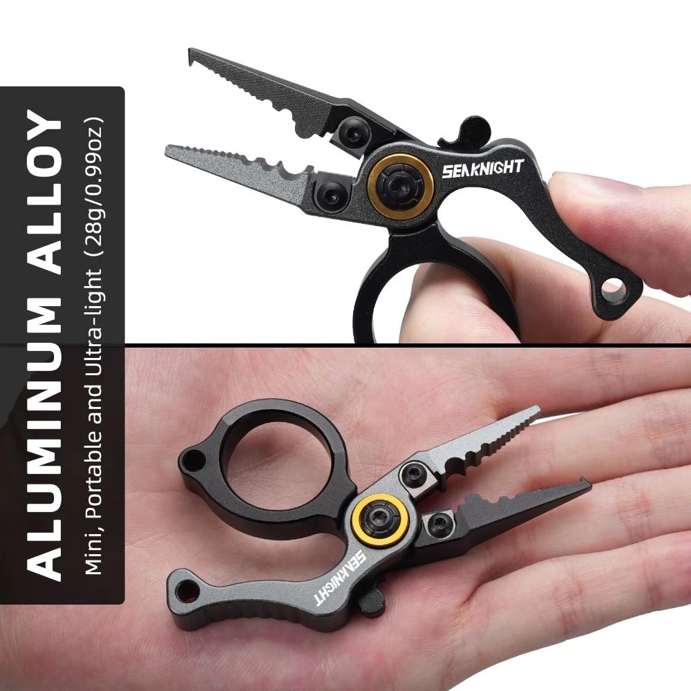 Fishing Tackle Hook Remover Fishing Pliers Aluminum Alloy Line Cutter Mini Lure Pliers Tie Fishook Tungsten Steel Ring Openers Pliers Fishing Tools
