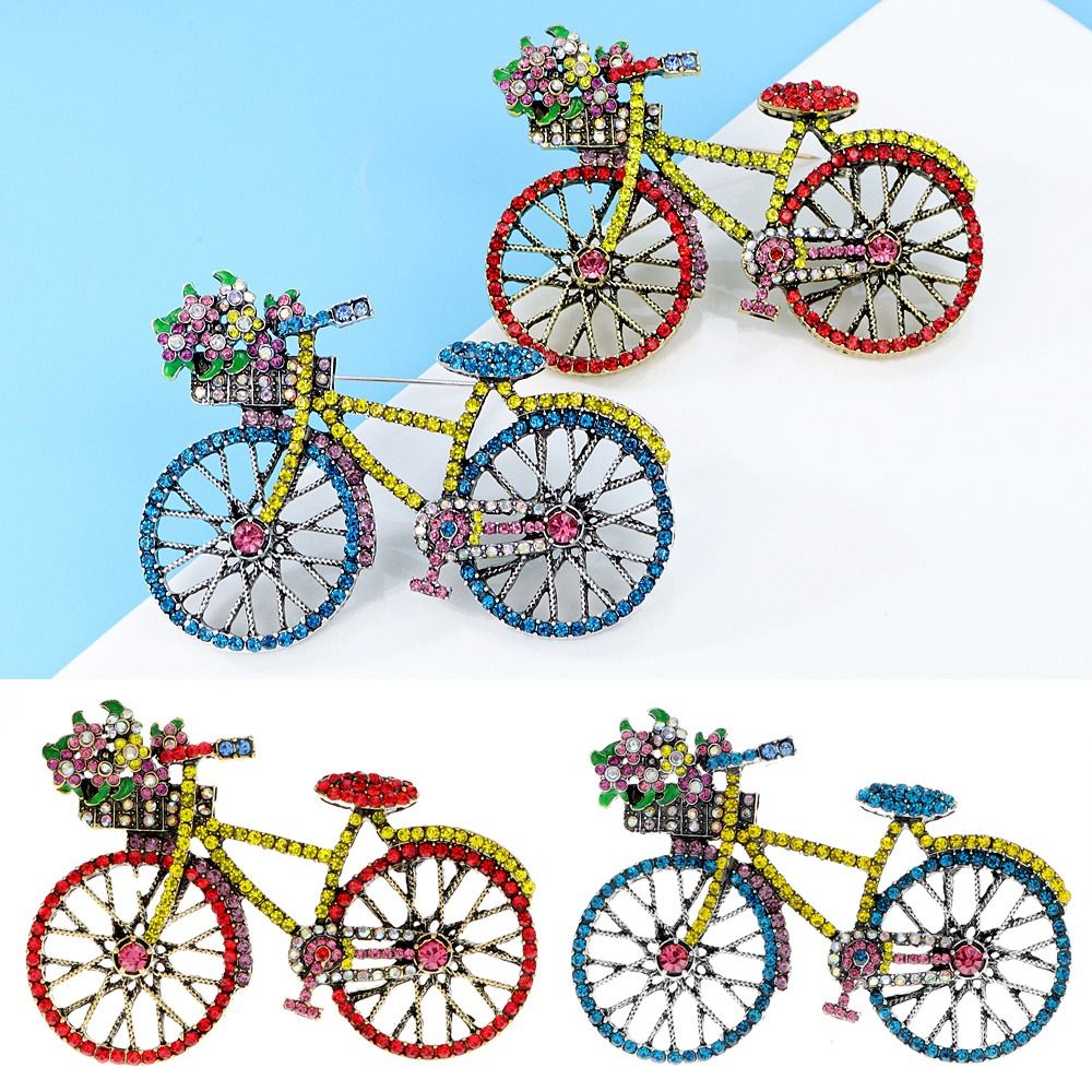 Vintage Good Gift Bag Accessory Fashion Jewelry For Women 2 Colors Available Bicycle Brooches