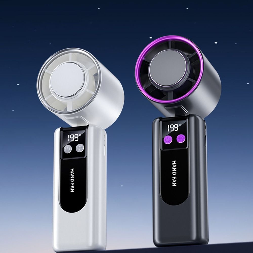 Personal 199 Gear Wind Handheld Fan Semiconductor Refrigeration High Speed Portable Cooling Fan Foldable Quiet Operation Mini Turbo Fan Student