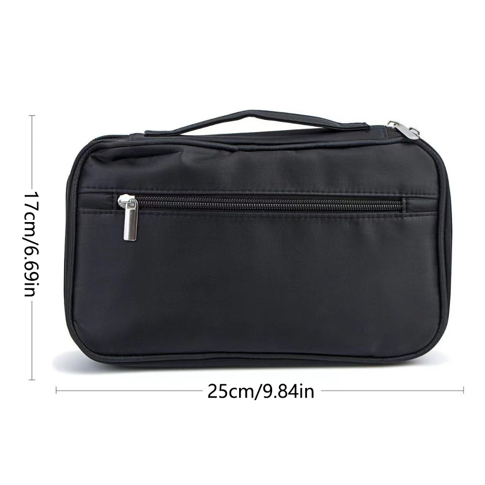 Portable Folding Cosmetic Brushes Bag Lightweight Large Capacity Detachable Mesh Makeup Bag Water-resistant Multifunctional Cosmetic Container Bath