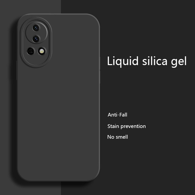 Sroof For Huawei Nova 13 Liquid Silicone Matte Shockproof Lens Protector Soft Phone Case Back Cover
