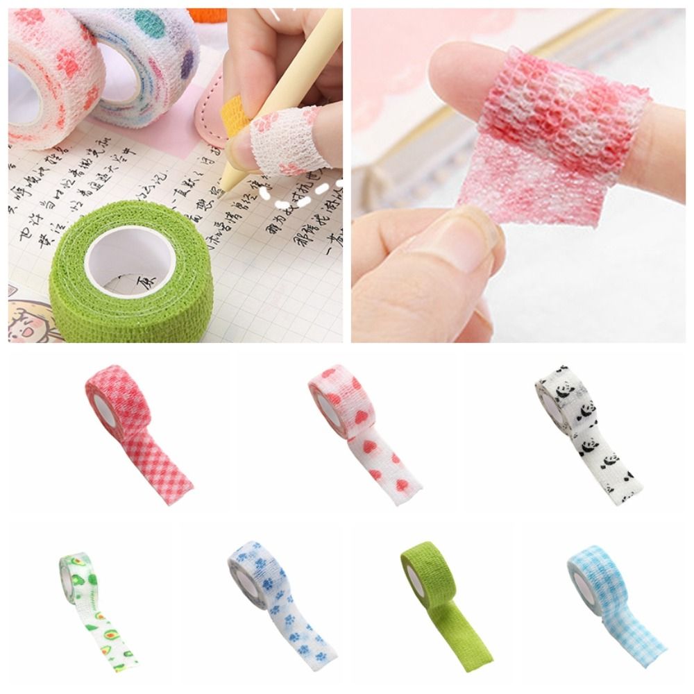 Portable Finger Protection Student Finger Self-adhesive Cartoon Finger Protection Tape Cute Elastic Cute Finger Tape Sports