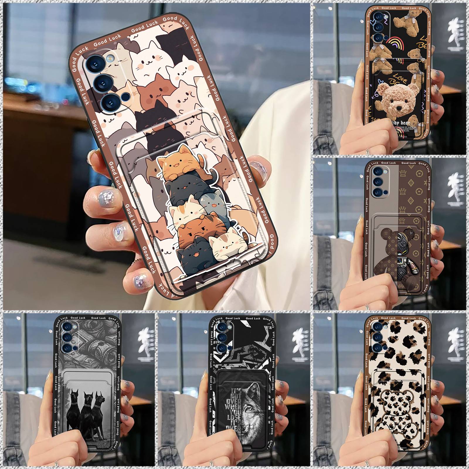 Cute Shockproof Phone Case For Redmi Note14 Pro 5G Card sleeve Dirt-resistant Soft case Anti-knock Waterproof Cartoon
