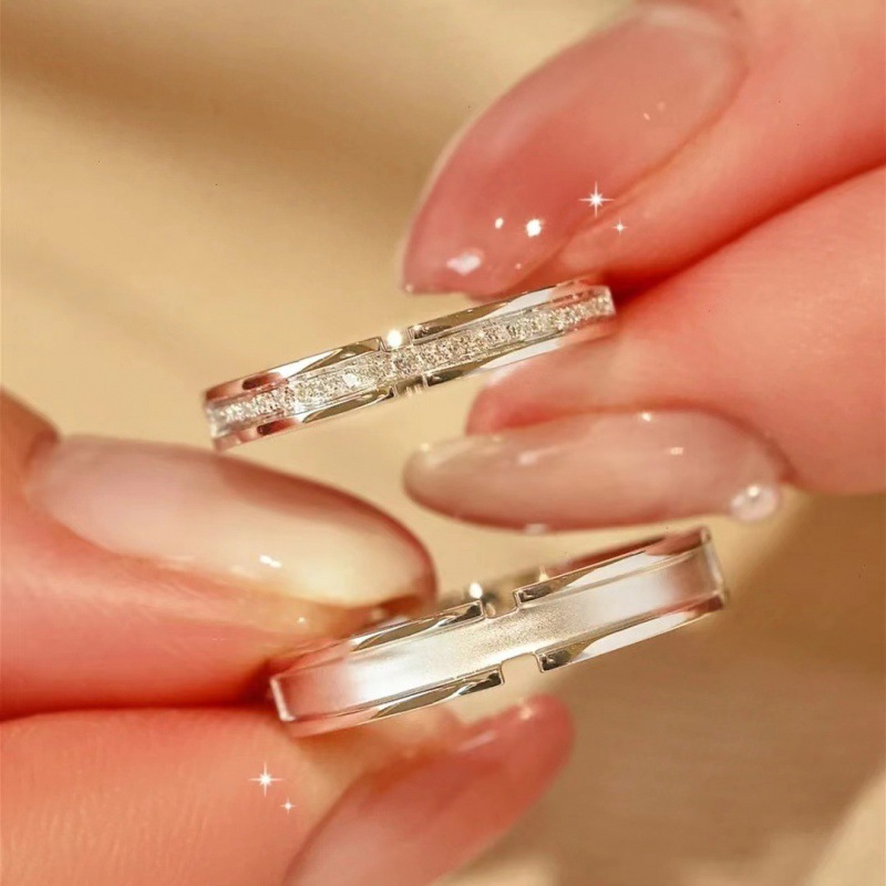 【Special offer】Reeds and White Dew Ring Female Couple Niche Design Light Luxury Expression for Girlfriend's Birthday Gift