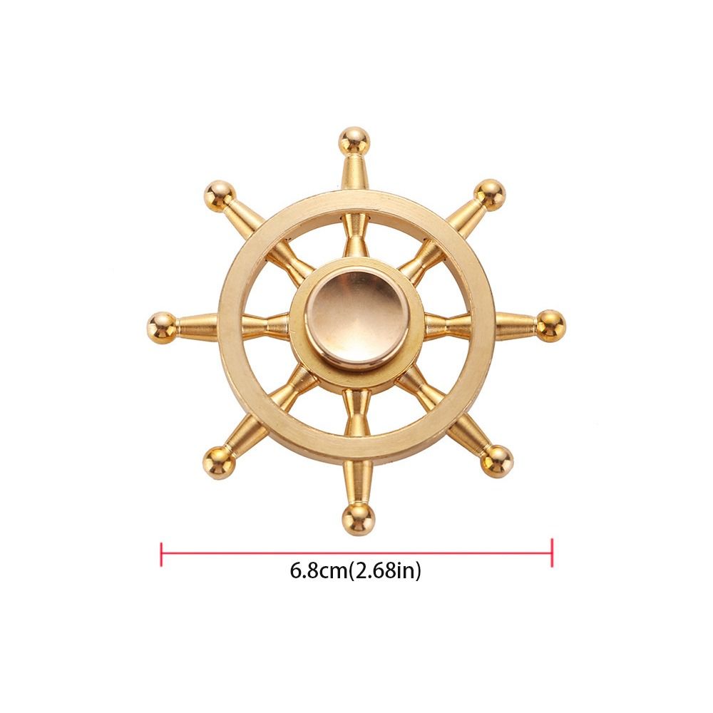 Funny Solid Rudder Gyro Craft Handmade Rudder Gyro Ornaments Detachable Hand Finger Spinner Ornaments Birthday Gift
