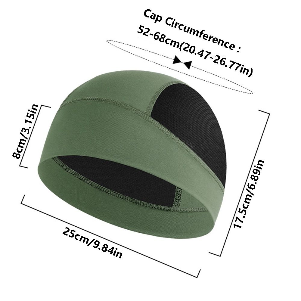 Lightweight Quick Dry Helmet Inner Cap Sweat Absorption Breathable Mesh Motorcycle Helmet Liner Portable Comfortable Fit Under Helmet Hat Running