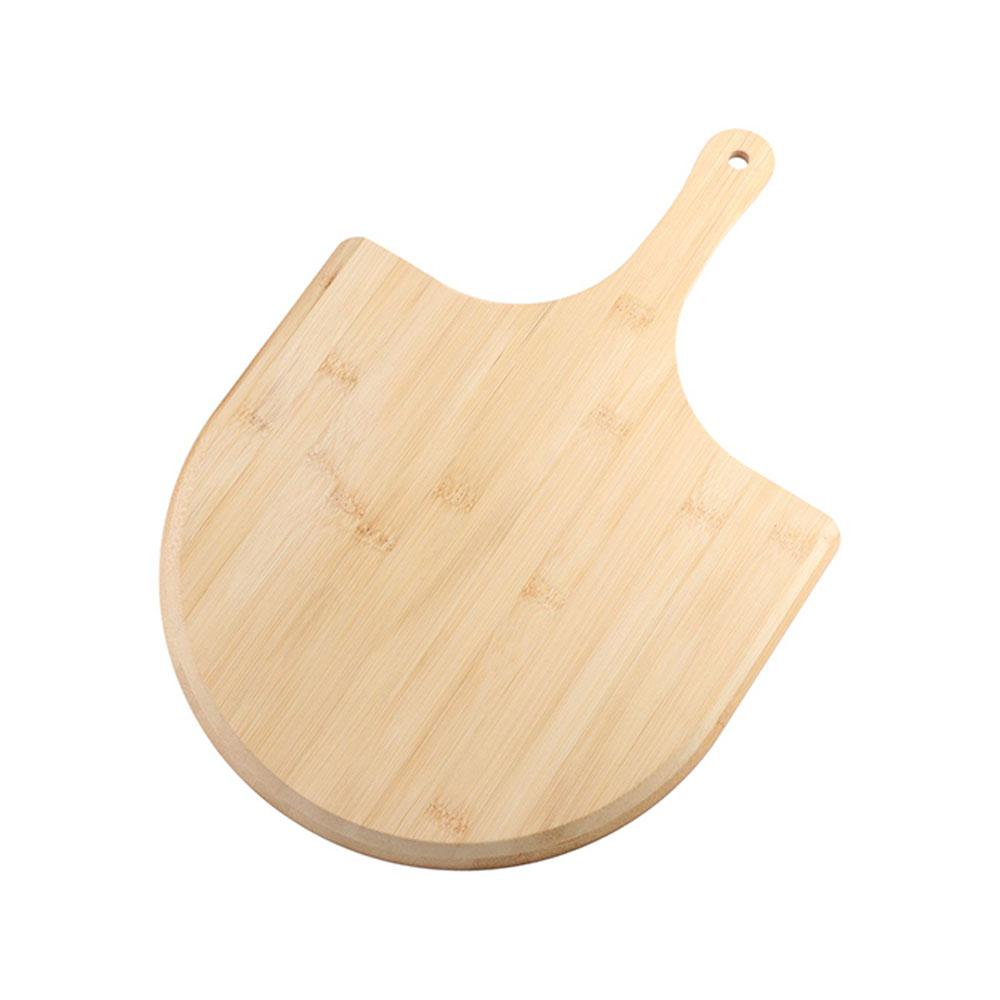 Premium Smooth Long Handle Pizza Peel Nonstick Bamboo Wood Bamboo Pizza Cutting Board Easy Storage Durable Serving Board Fruit