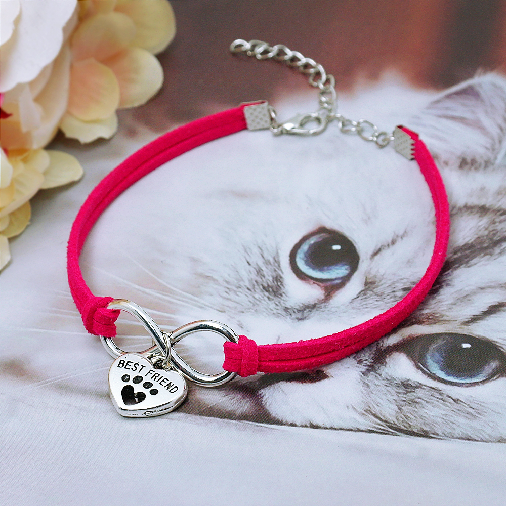 Small 18cm Cute Heart Pendant Kitten Chihuahua Puppy Collar Necklace Cat Puppy Necklace Pet Products