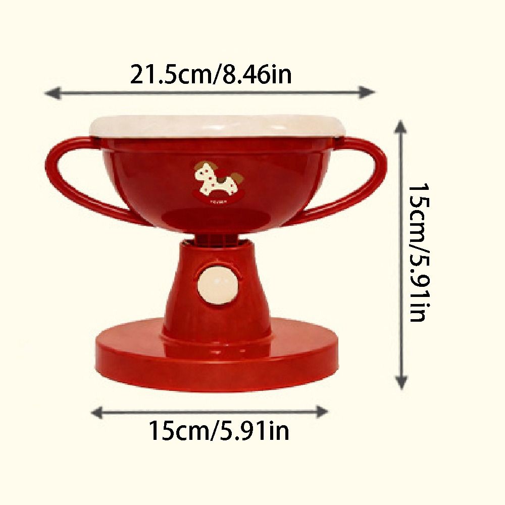 Easy To Clean Creative Cat Trophy Bowl Cartoon Ceramics Pet High Footed Bowl Stable Anti-flip Pet Food Dispenser Wet Dry Food