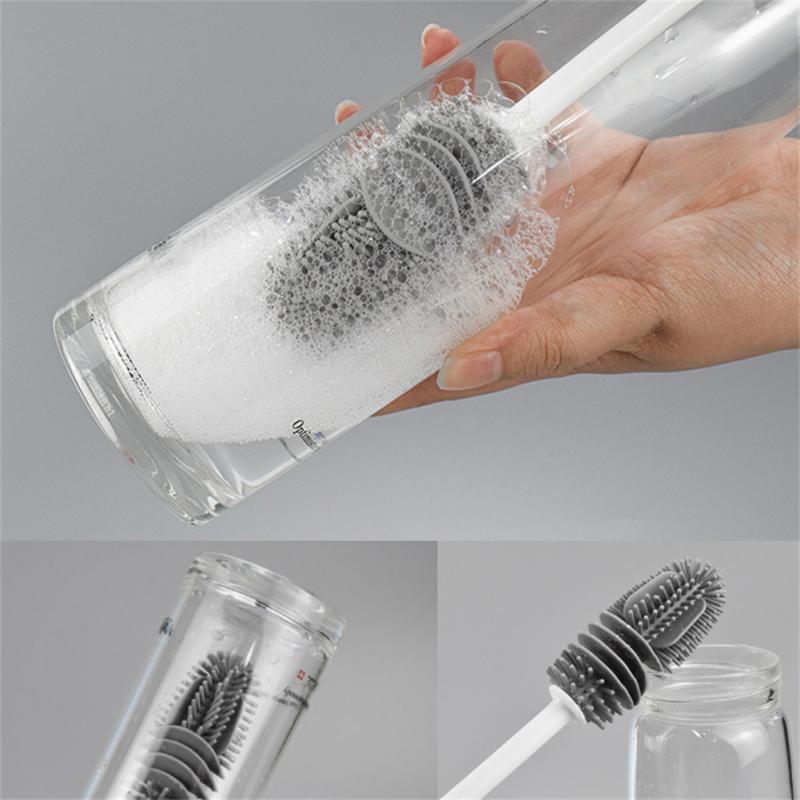 Wenefang Fashion Baby Bottle Cleaning Brush Reusable Soft Hair Straw Pipe Spiral Cleaner Useful Things For Kitchen Home Household Cleaning Tools