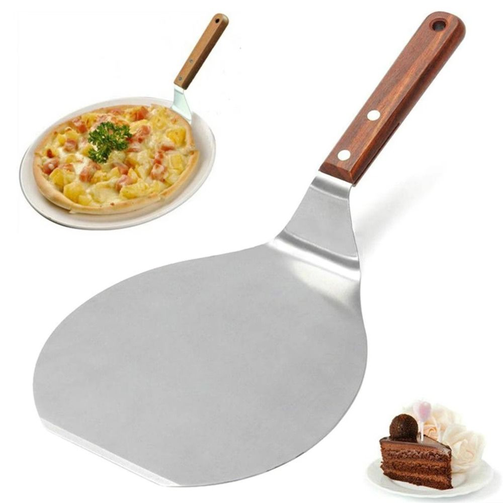 Food Grade Stainless Steel Pizza Paddle Non Stick Portable Pizza Peel Sturdy Hanging Hole Pizza Shovel Pastry Making
