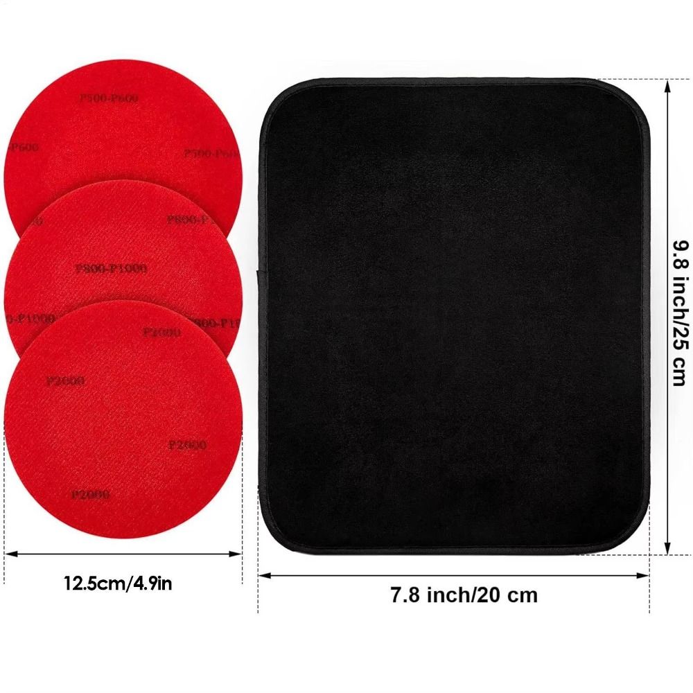 Universal Deep Cleaning Bowling Polishing Pad Cleaner Tool Polishing Equipment Bowling Cleaning Cloth Frosted Paper Reusable Bowling Sanding Pads Daily Training