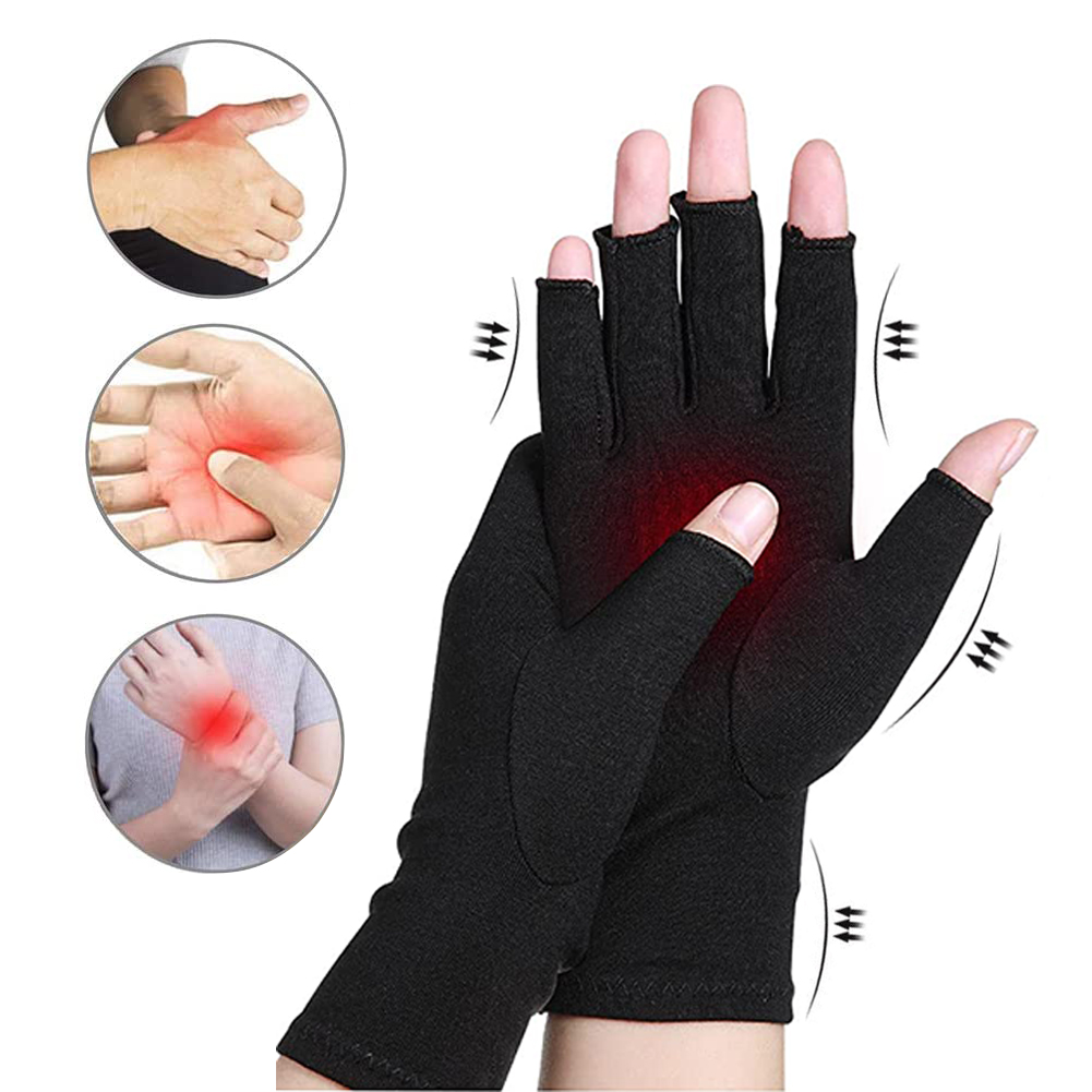 Wenefang Fashion 1 Pair Compression Arthritis Gloves Wrist Support Cotton Premium Arthritic Joint Pain Relief Hand Brace Therapy Wristband