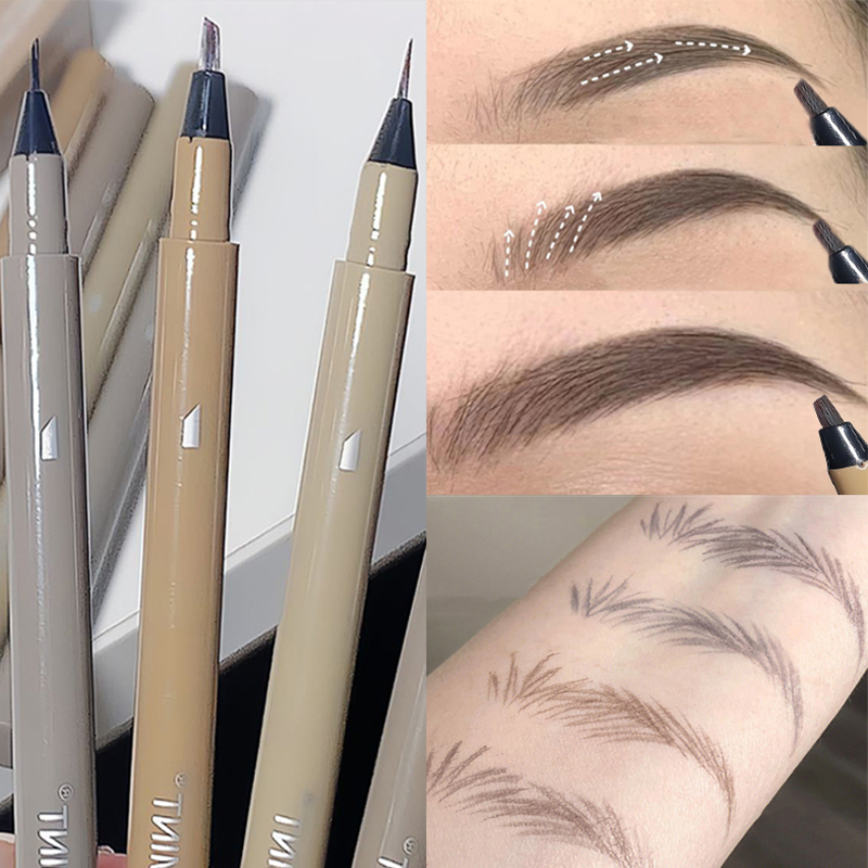Wenefang Fashion Multi-purpose Liquid Eyebrow Lying Silkworm Pencil Waterproof Easy To Color Sweat-proof Eyebrow Eyeliner Pen Eye Makeup Cosmetic