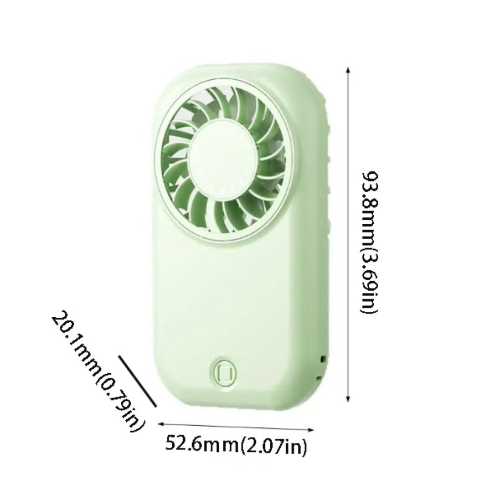 Convenient 5-Speed Wind Portable Handheld Fan Ultra-Thin Design 1200mAh Battery Small Fan Slim Folding Ultra-Quiet Operation Rechargeable Fan Outdoor Use