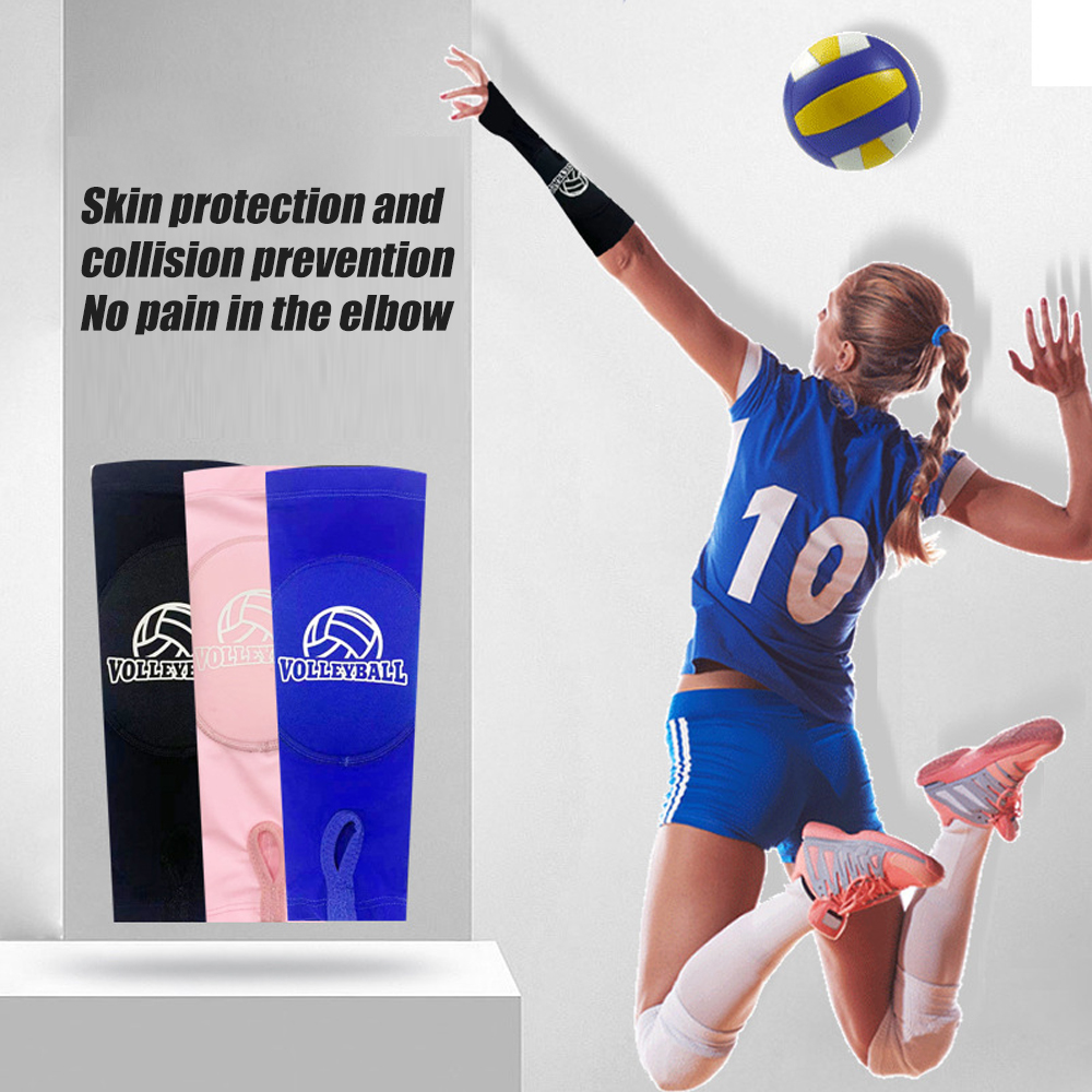 Yuanyan 1 Pair Volleyball Arm Sleeves for Girls Padded Passing Forearm Sleeves with Thumbhole Volleyball Arm Pads Youth Women