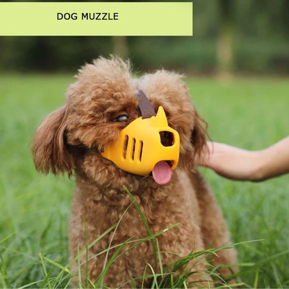Pet Supplies Silicone Dog Muzzle Anti-Licking Anti-biting Pet Mouth Adjustable Safe Pet Muzzle Small Medium Large Dog