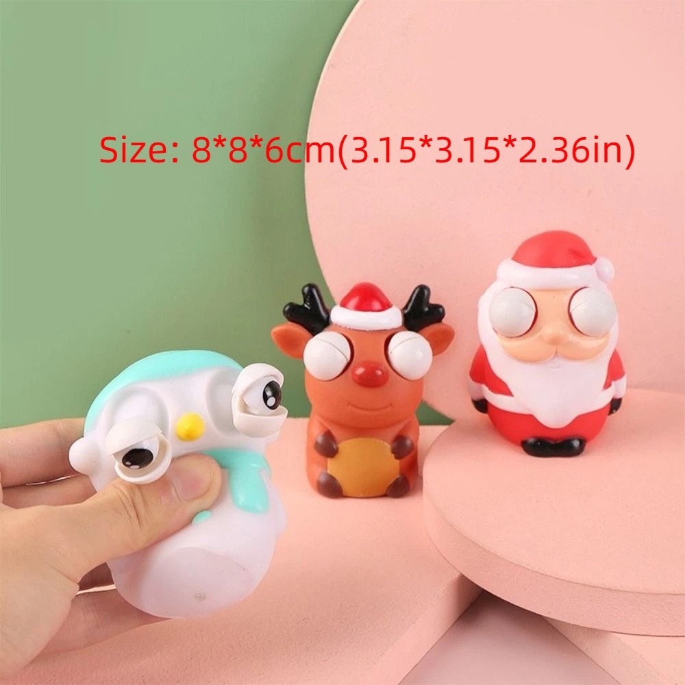 Funny Anxiety Relief Snowman Santa Claus Creative Gift Squeeze Sensory Fidget