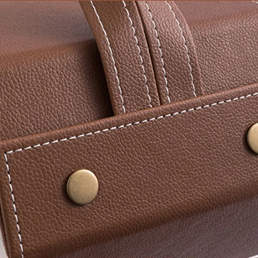 Portable Snap Button PU Bag Save space Display Case Holder Slots Glasses Case Storage box Eyewear Holder Sunglasses Box