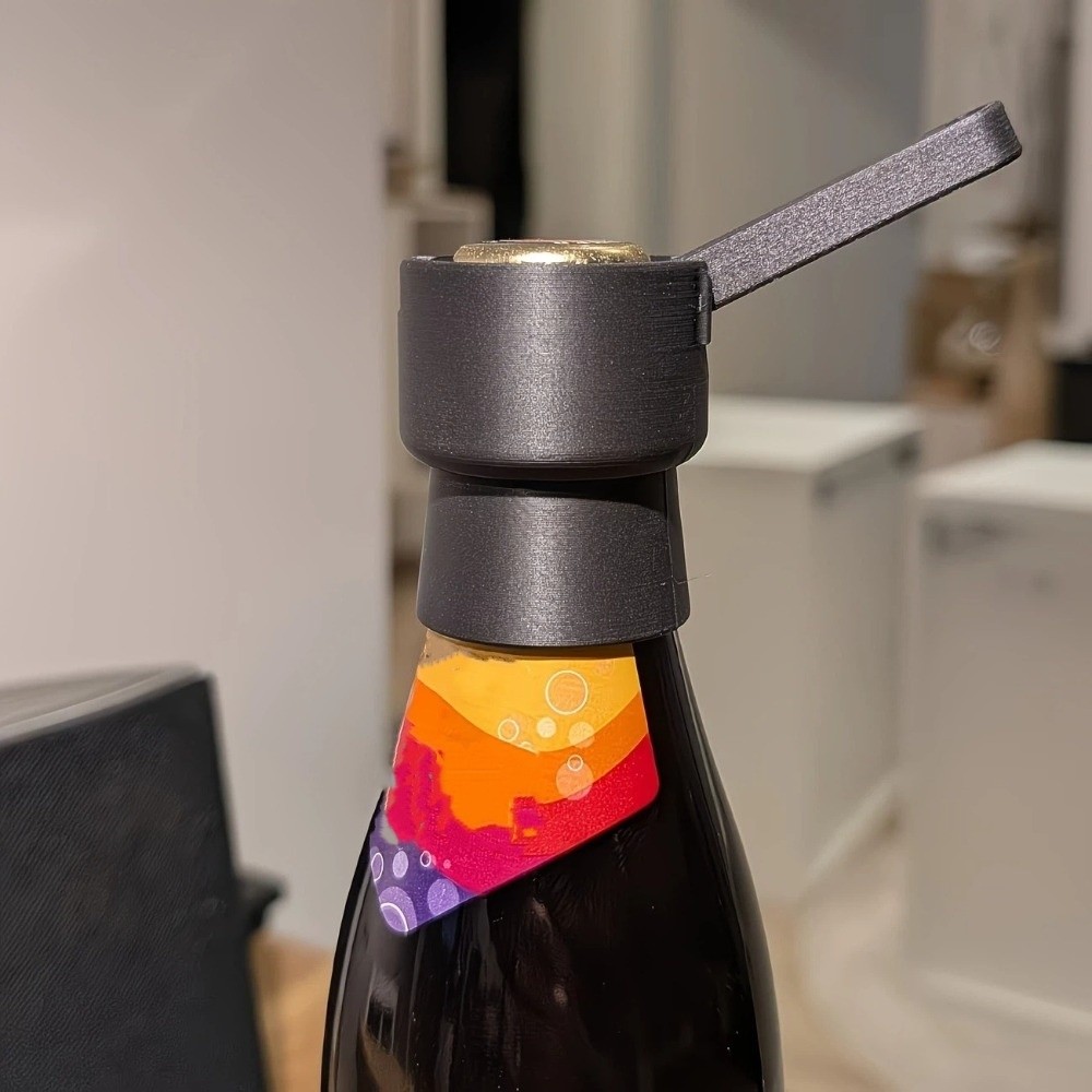 Labor-Saving 3D Printed Lever Bottle Opener Portable Ergonomic Bottle Cap Launcher Novelty Universal Jar Remover Camping