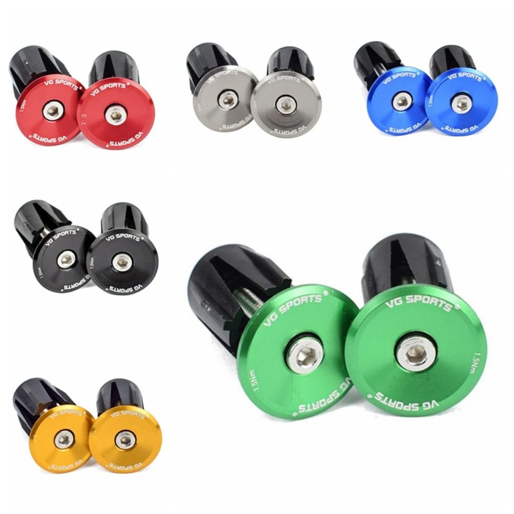 Pair of Bicycle Supplies Expansion Bicycle Handlebar Plugs Aluminum Alloy MTB Bike Handlebar End Plugs Durable Multi-color Handle Bar End Cap BMX Cuffs