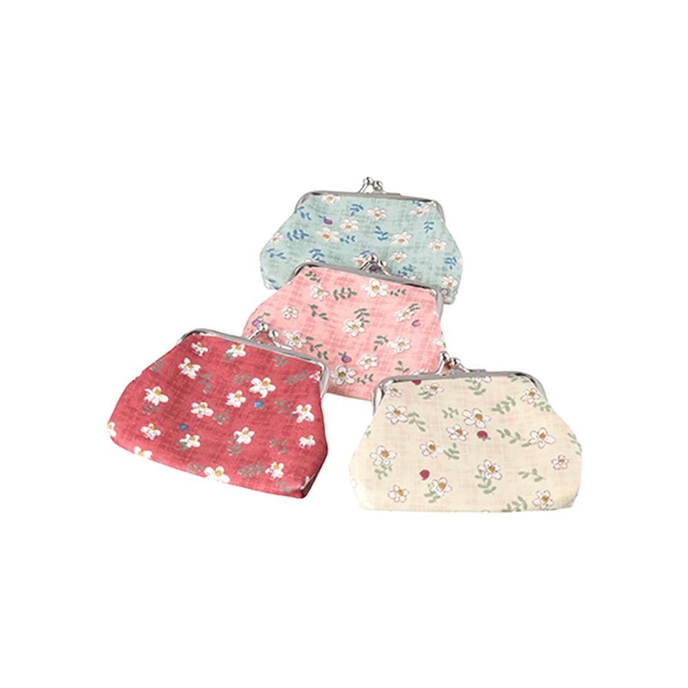Bright Colored Cute Lady Retro Women Coin Purse Money Clip Clutch Bag Small Wallet