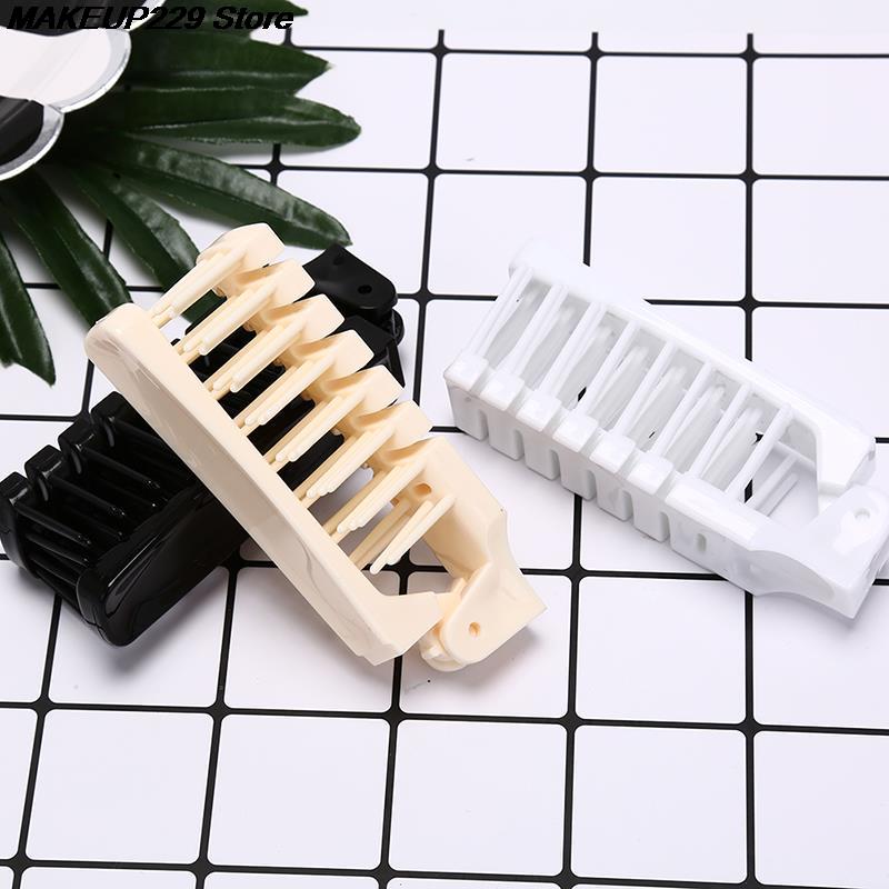 Wenefang Fashion 1pcs Travel Portable Fashion Hair Comb Folding Anti-static Plastic Comb Hair Brush Compact Pocket Size Purse Hair Comb