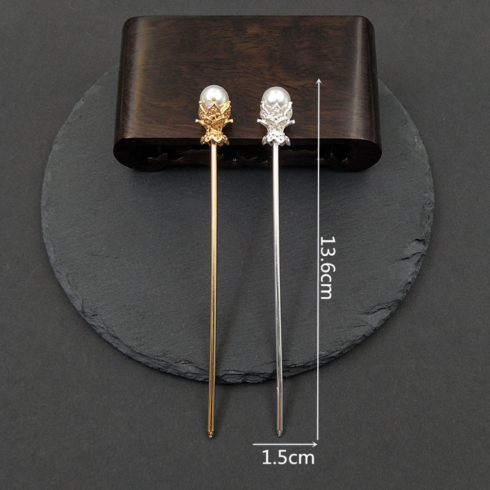 Lady Fashion Chinese Style Color Metal Headwear Hair Clip Hair Sticks Hair Accessories Hairpin