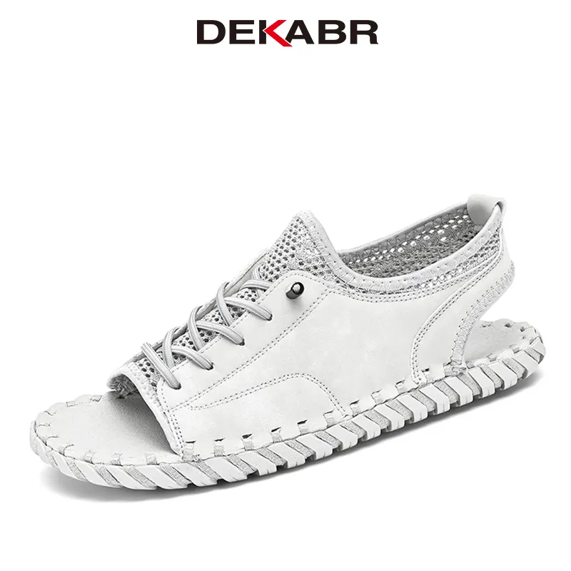 DEKABR Fashion Brand Men's Sandals New Comfortable And Breathable Summer Hollow Mesh Daliy Boy Beach Shoes