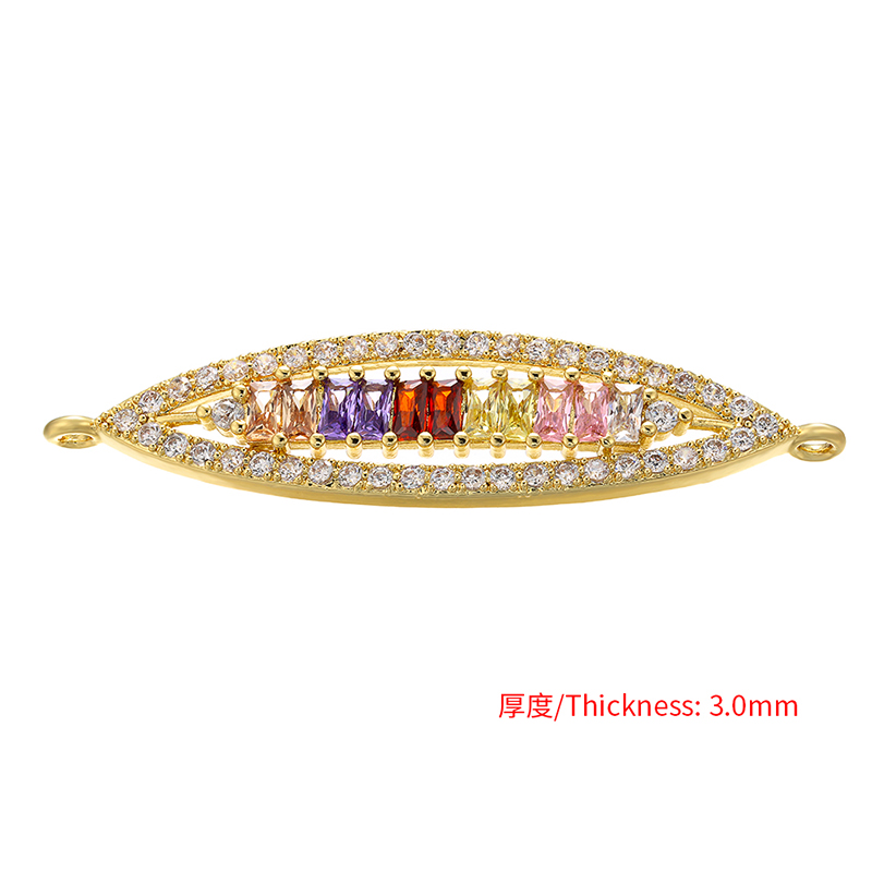 Yuanyan ZHUKOU NEW high quality brass crystal connectors for women bracelet necklace jewelry accessories making findings model: VS431