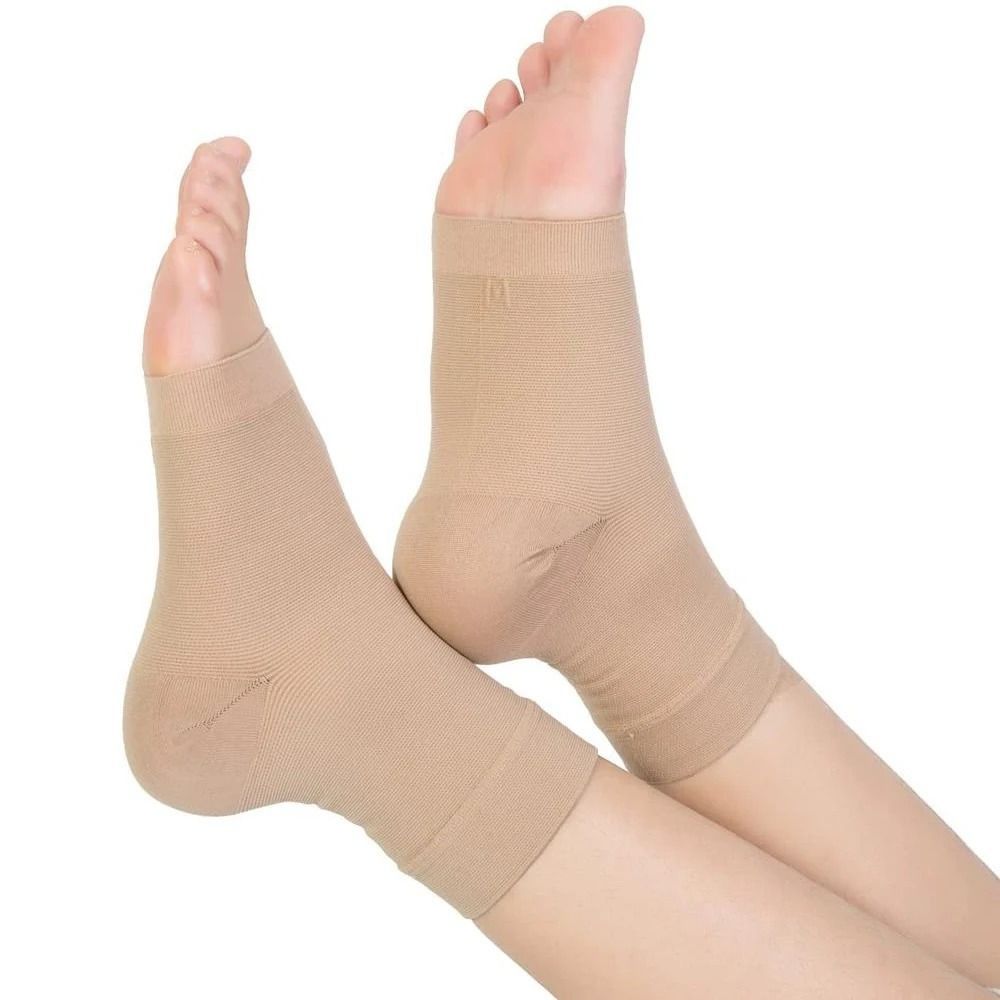 1Pc Sports Socks Elastic Gel Heel Pads Soft Breathable Heel Protective Sock Gel Padding Heel Cushion Ankle Support Unisex