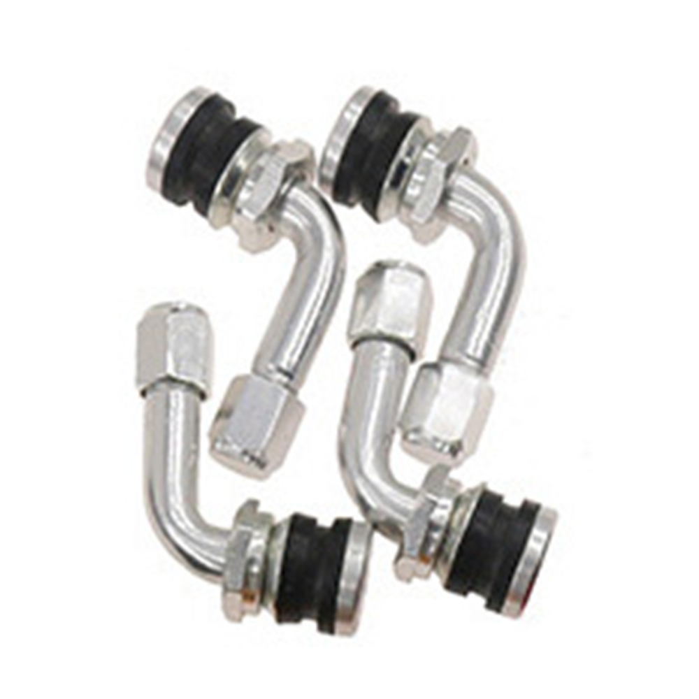 Universal High-quality Tubeless Valve Tire Valve Stems Aluminum Alloy Wheel Parts 90 Degree CNC Motorcycle Rim Valves Stem Cap Motorcycle Valve Stem