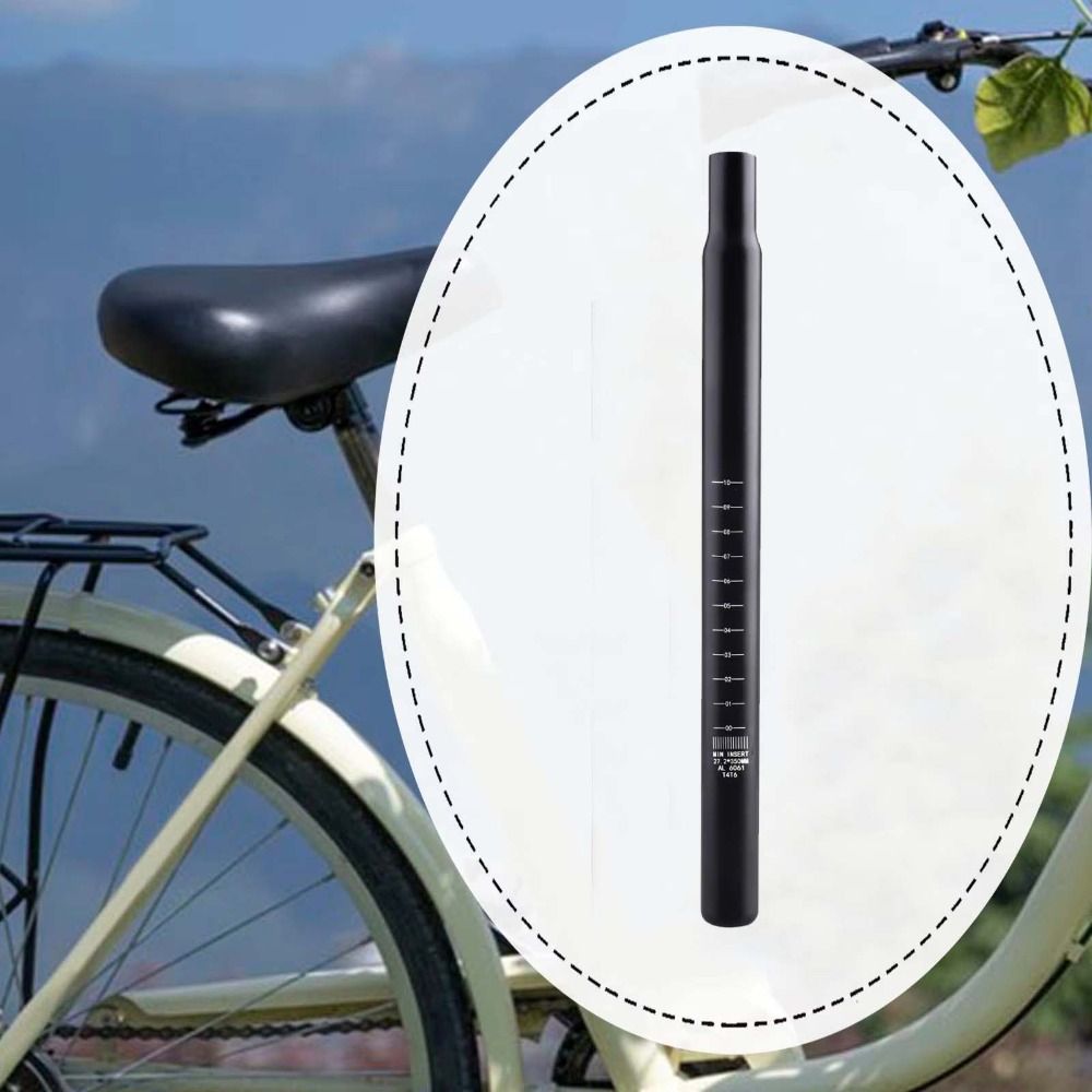 Seat Pole Aluminum Alloy Bicycle Seat Post 450mm Length 350mm Length MTB Seat Tube Shrink Head Design Extended Seat Tube Road Bicycle Seatpost Road Bicycle