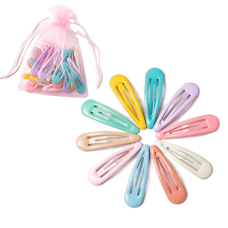 10/20/30/40/Pcs Set for Women Girls Fashion Waterdrop Shape Hairpin Sweet Hair Clip Kids Cute Barrette