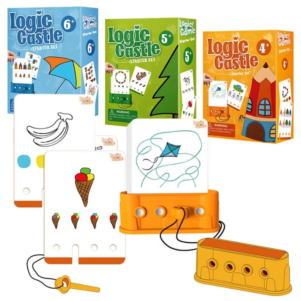 Cognitive Jigsaw Montessori Kids Logic Key Puzzle Game Early Educational 3D Logic Key Thinking Training Intellectual Multifunction Key Thinking Puzzle Toy Kids