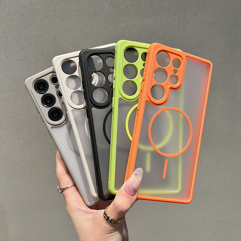 HODON Luxury Matte Hard Magnetic Phone Case For Samsung Galaxy Z Flip 7 6 5 4 3 Zflip 7 Shockproof Wireless Charge Thin Cover