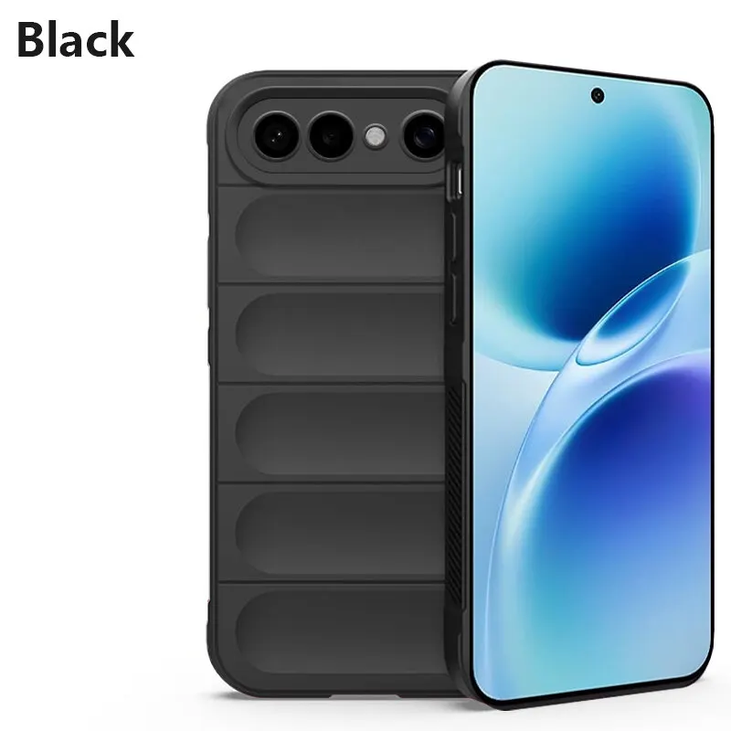 Sroof For Vivo X300 FE Illusionary Shield Silicone Soft Shell Anti-fall And Shock-absorbing Protective Phone Case