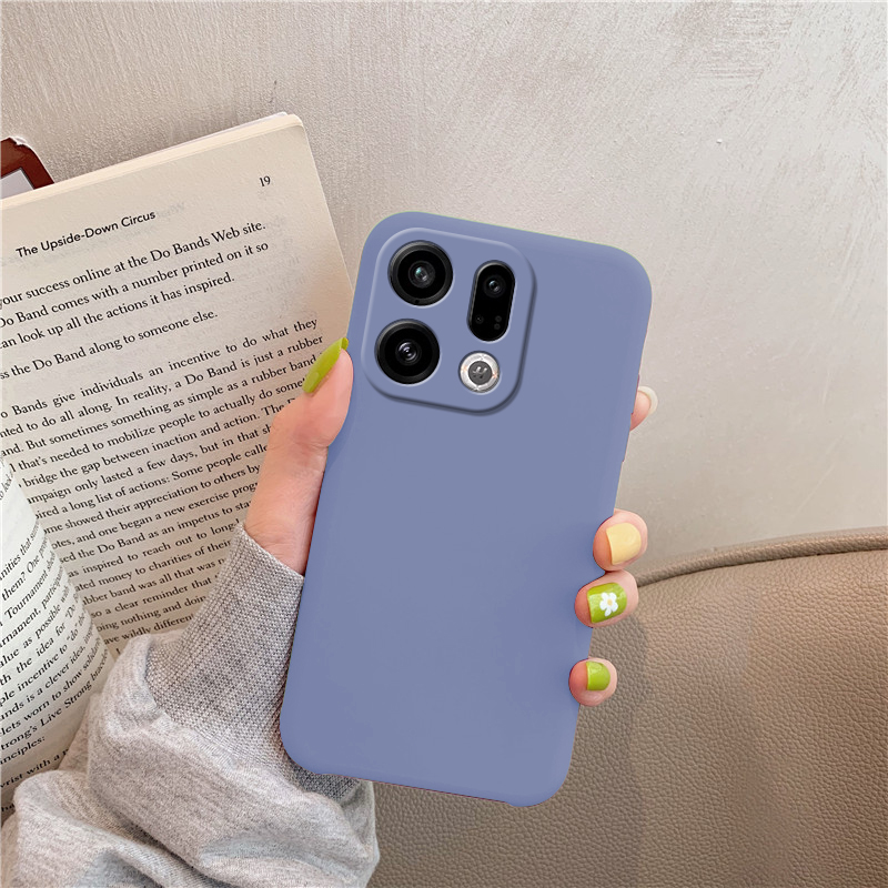 Biruiqu For OPPO Reno 15 Pro Case Liquid Silicone Soft Gel Rubber Shockproof Cover