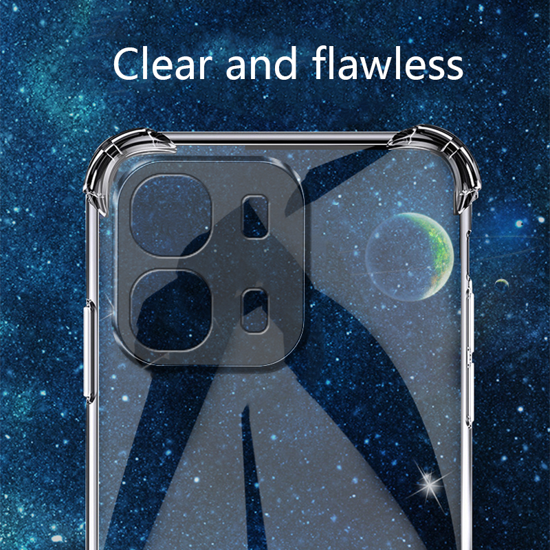 Biruiqu For Shockproof Soft Back Case Cover For OPPO A6s