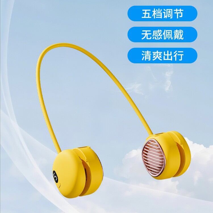 Popular high-quality new halter-neck style L21 Fan USB Conveniently rechargeable neck-hanging mini outdoor fan for lazy students and children, affordable and most popular
