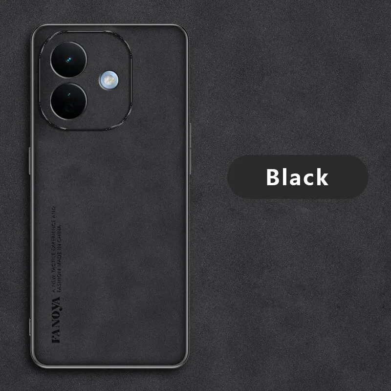 Sroof For Redmi Note 17 Pro Lambskin Leather Pounch Silicone Shockproof Case Slim Back Cover